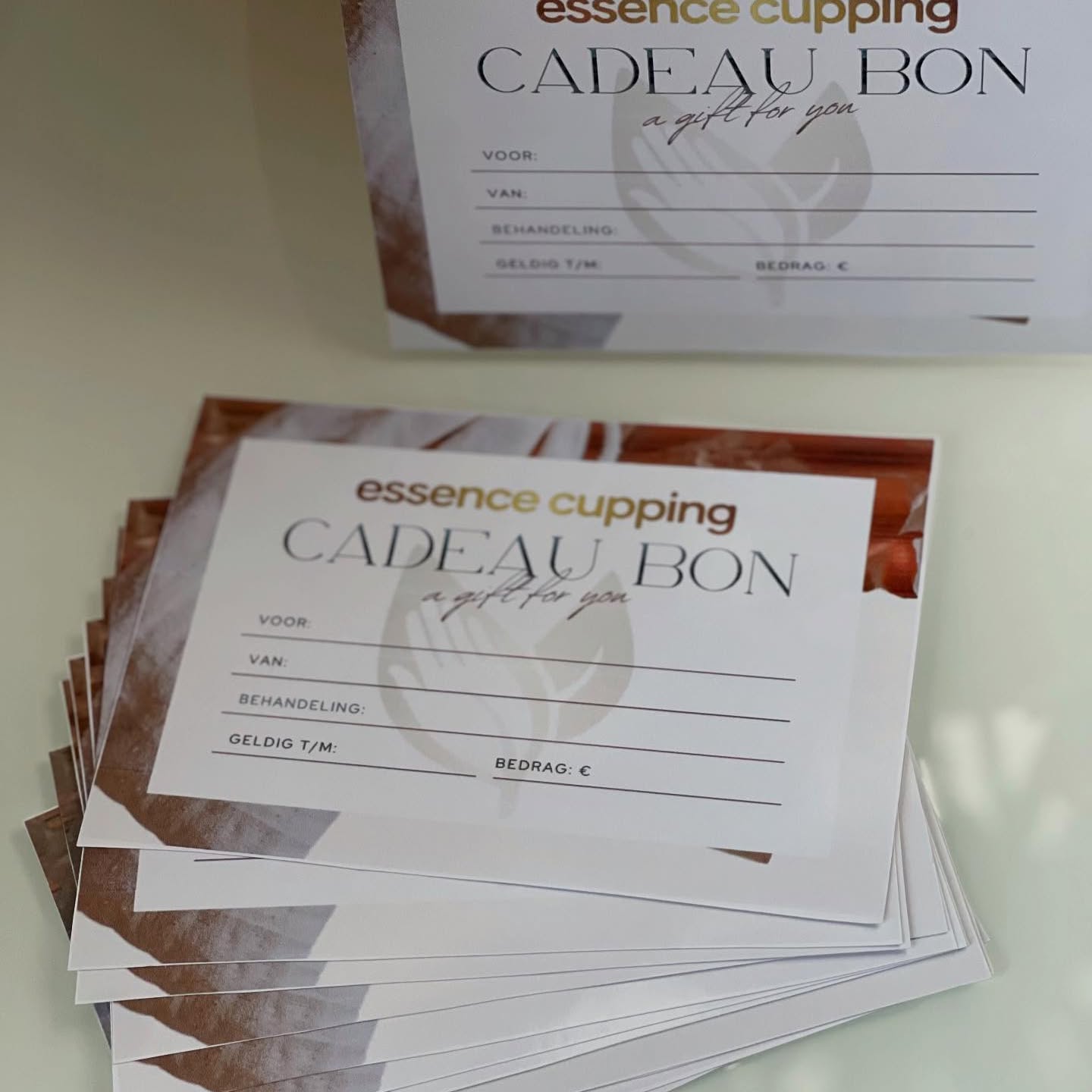 Cadeaubonnen van Essence cupping